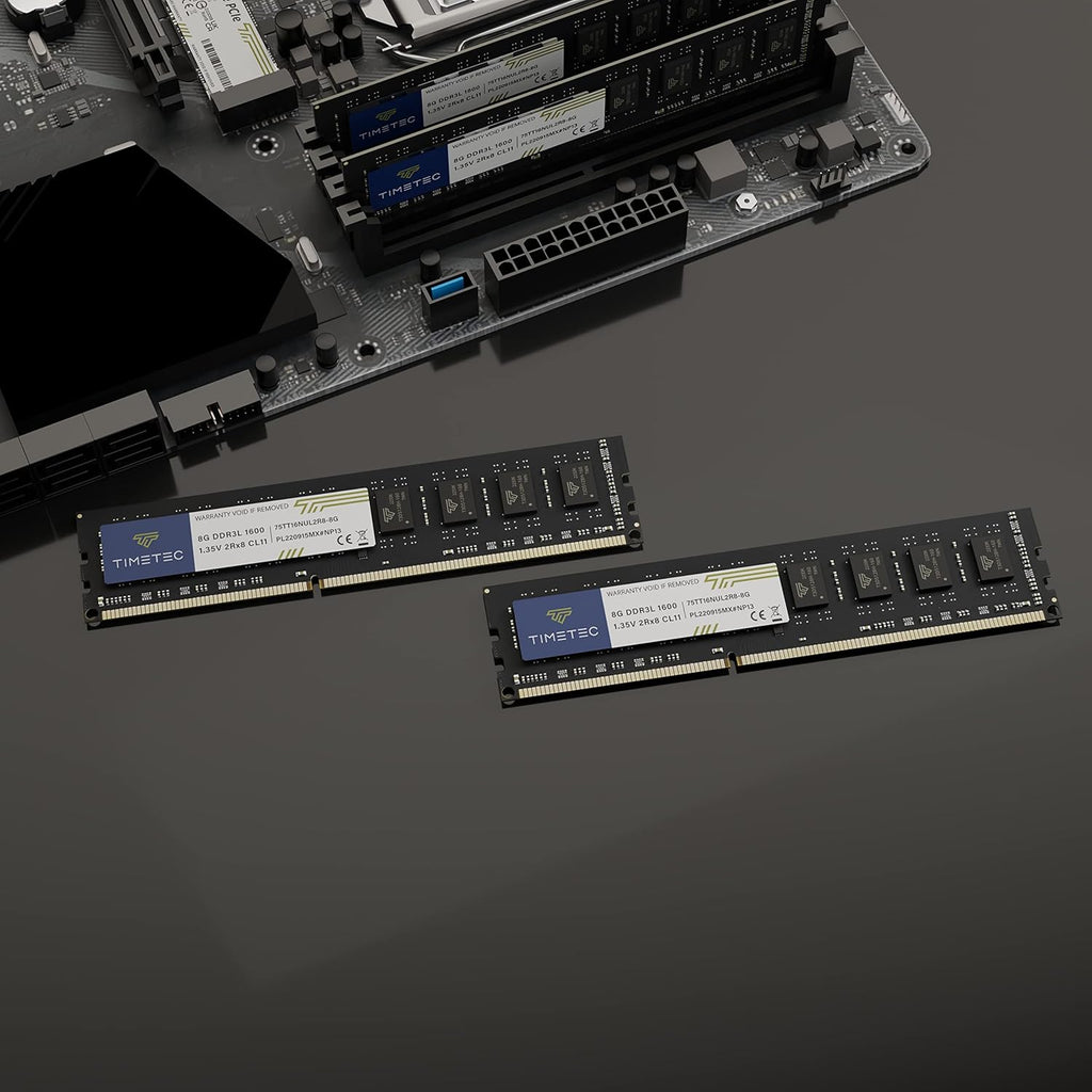 80GB Kit(10X8Gb) DDR3L / DDR3 1600Mhz (DDR3L-1600) PC3L-12800 / PC3-12800 Non-Ecc Unbuffered 1.35V/1.5V CL11 2Rx8 Dual Rank 240 Pin UDIMM Desktop PC Computer Memory RAM(SDRAM) Module Upgrade